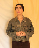 Jaqueta jeans escura