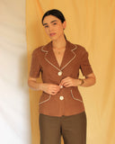 Blazer de linho vintage