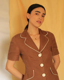 Blazer de linho vintage